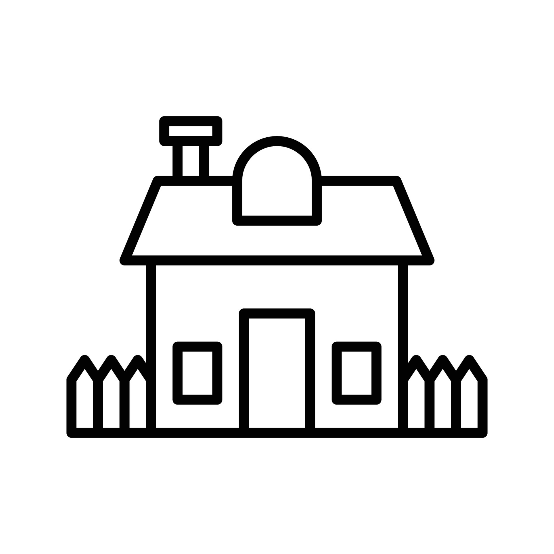 House vector outline icon . . Simple stock illustration stock 23404523  Vector Art at Vecteezy
