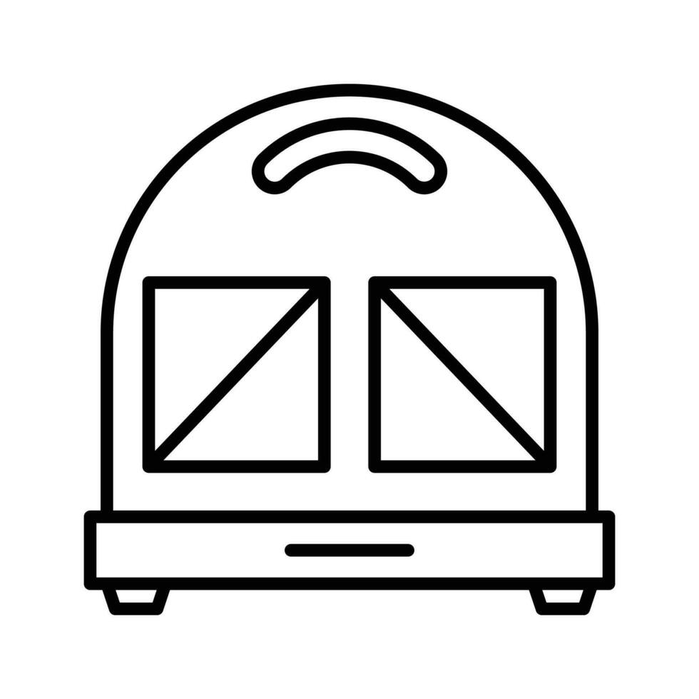 Sandwich Maker vector outline icon . . Simple stock illustration stock
