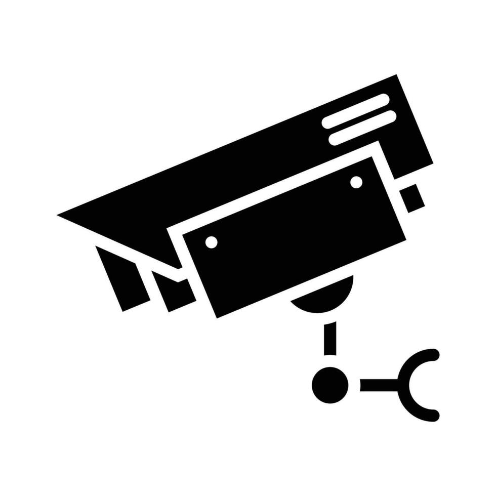 cctv vector sólido icono . . sencillo valores ilustración valores