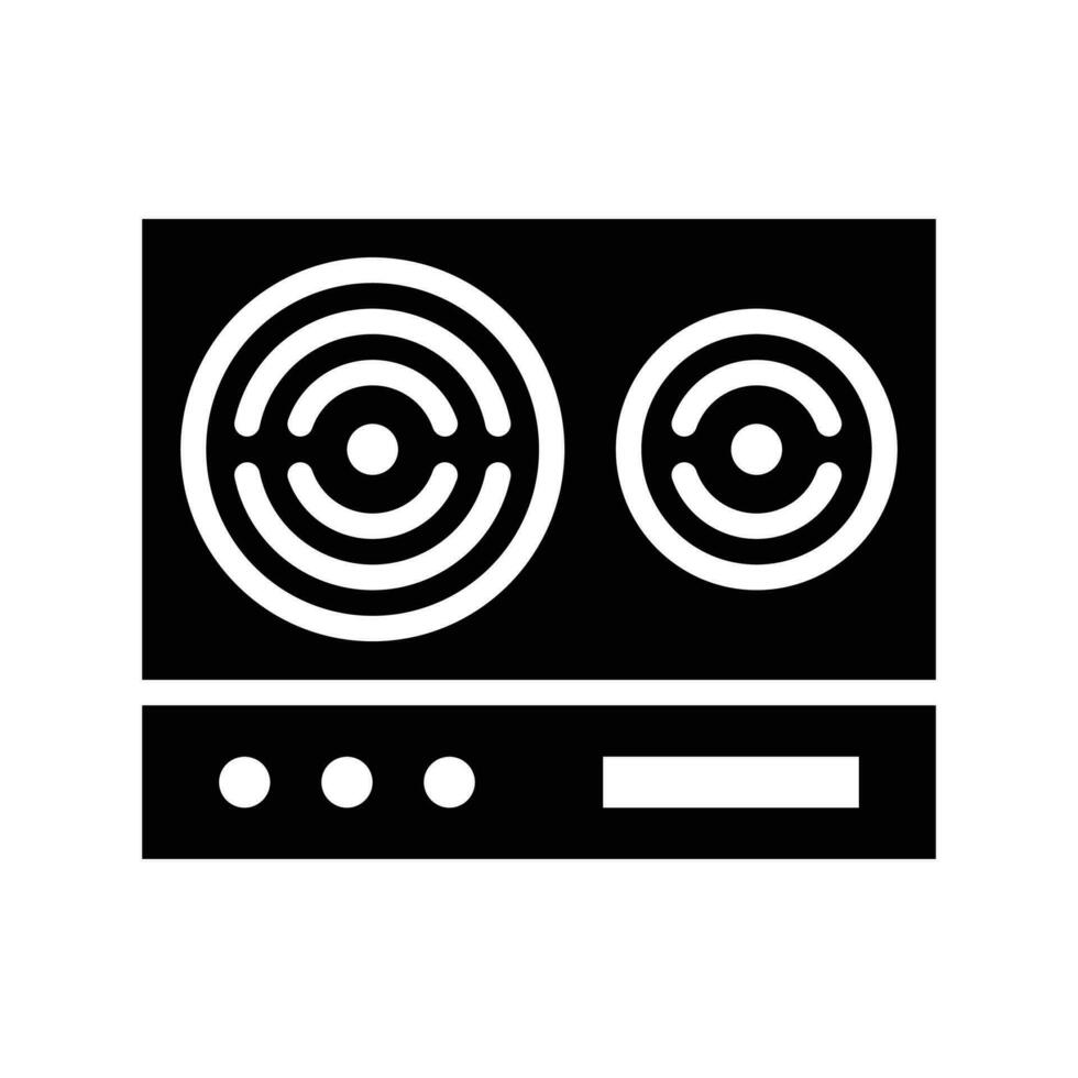 Induction Cooker vector Solid  icon . Simple stock illustration stock