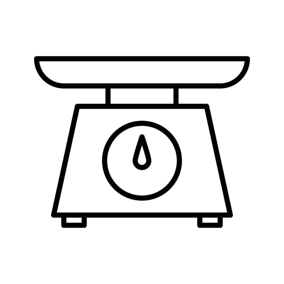 Scale vector outline icon . . Simple stock illustration stock