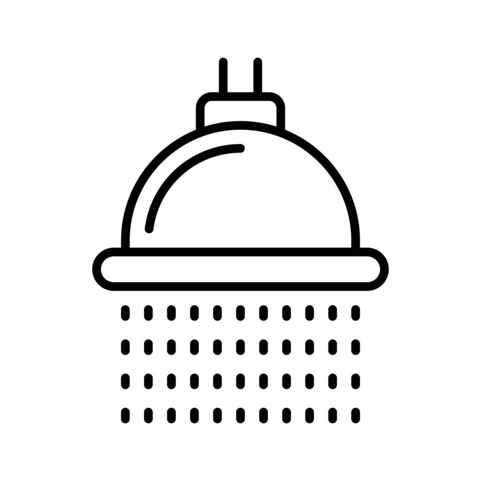 Shower Head vector outline icon . Simple stock illustration stock