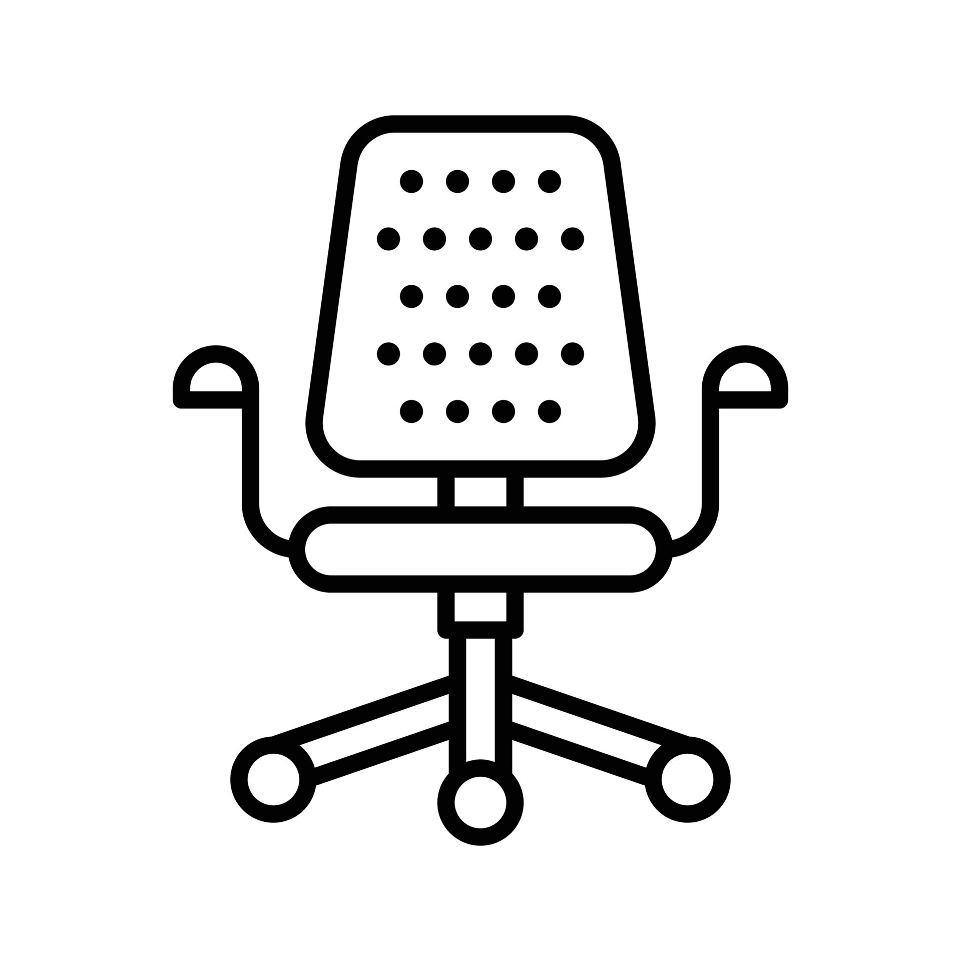 Office Chair vector outline icon . Simple stock illustration stock