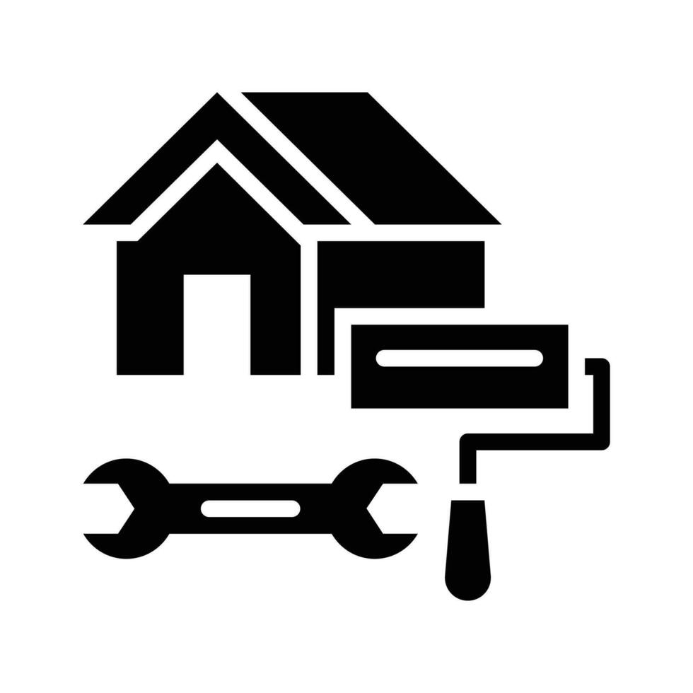 Renovation vector Solid  icon . Simple stock illustration stock