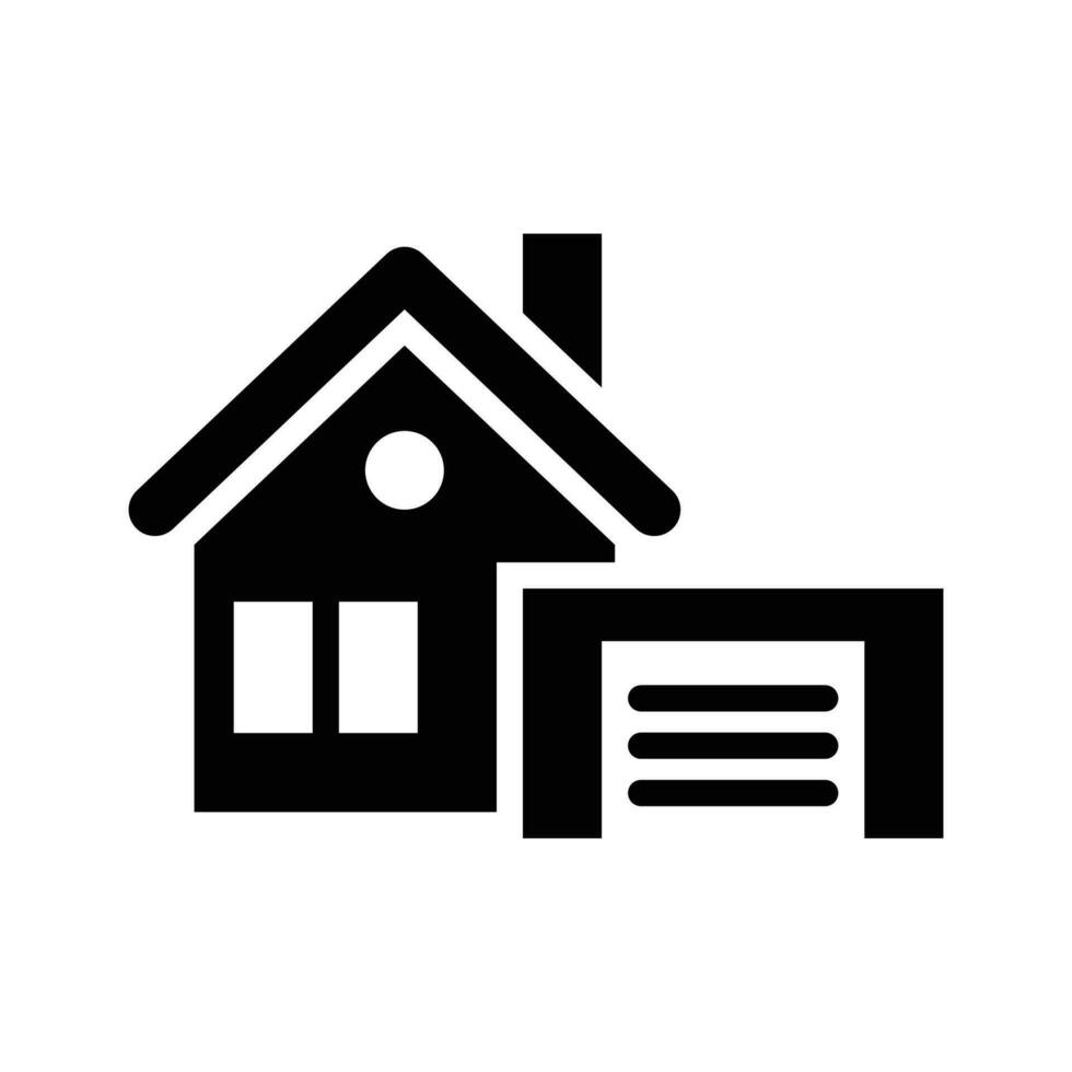 Garage vector Solid  icon . . Simple stock illustration stock