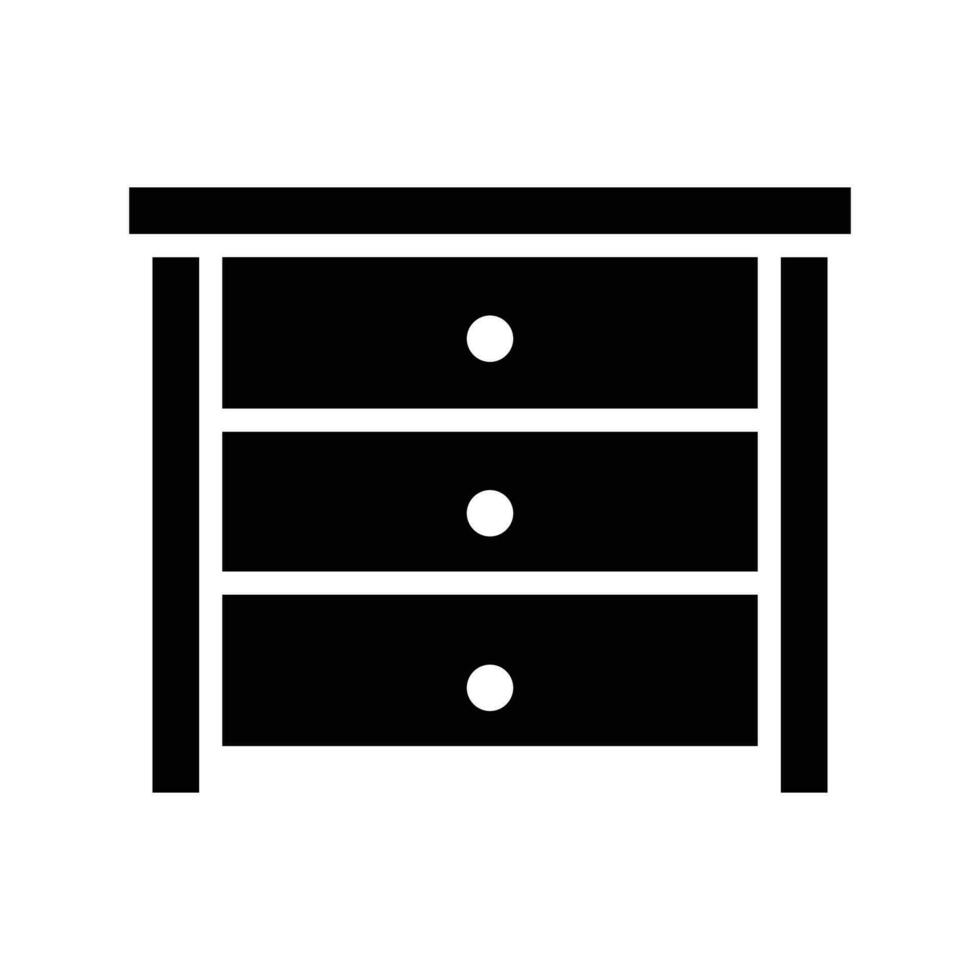 Drawer vector Solid  icon . Simple stock illustration stock