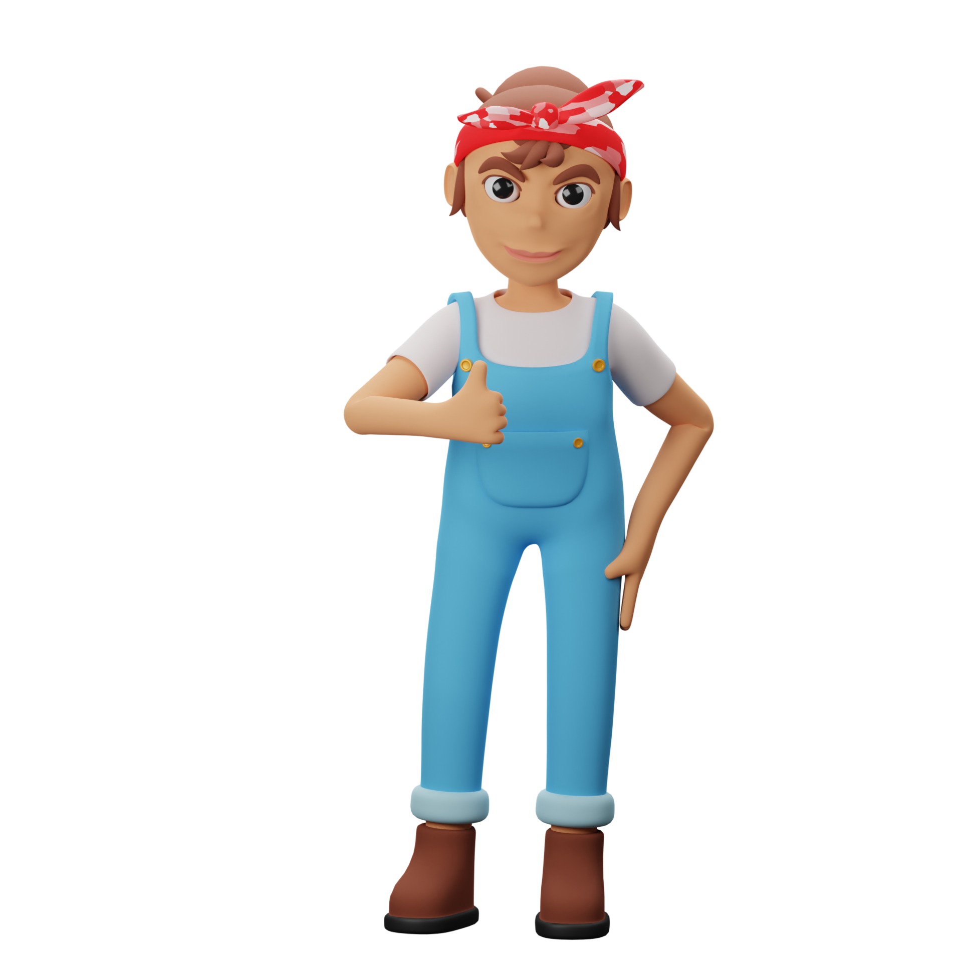 3D Strong Women Character 23404795 PNG