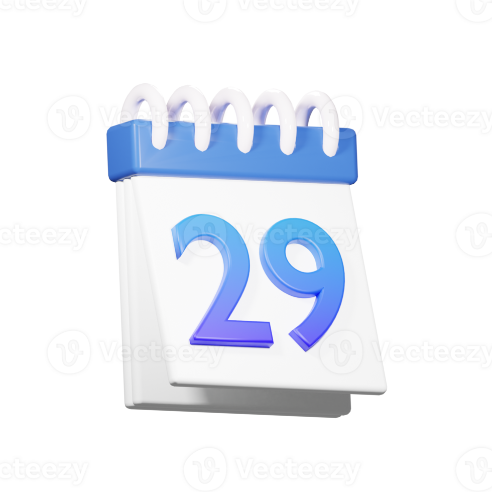 3D 29 Date Icon png