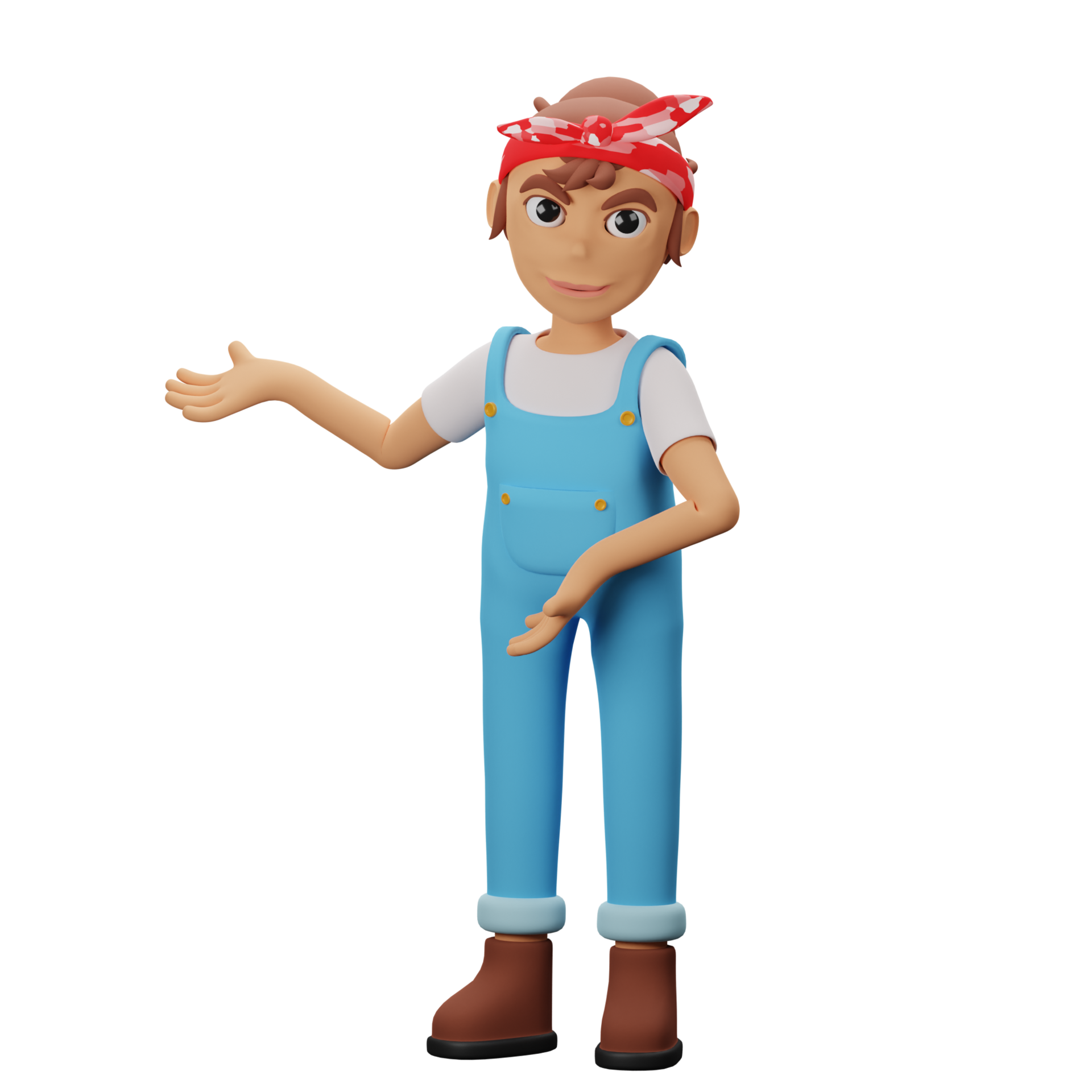 3D Strong Women Character 23404894 PNG