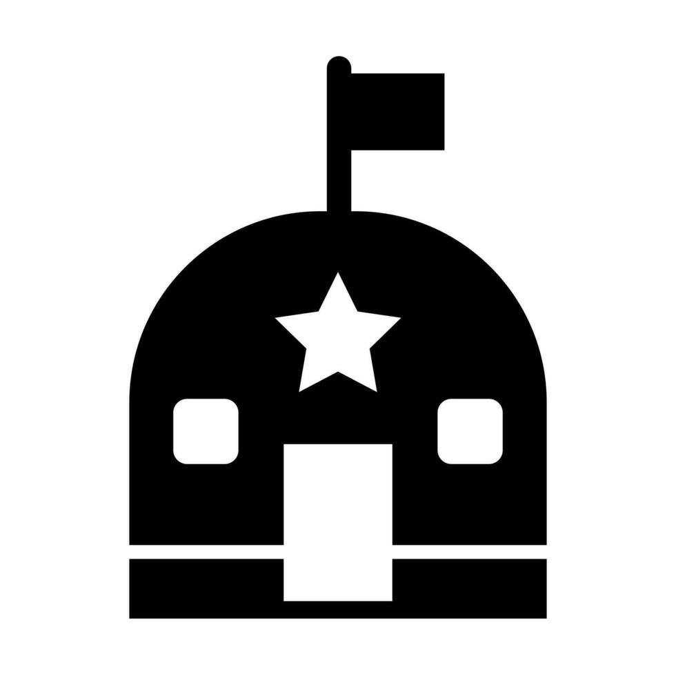 Military Base Icon Design vector