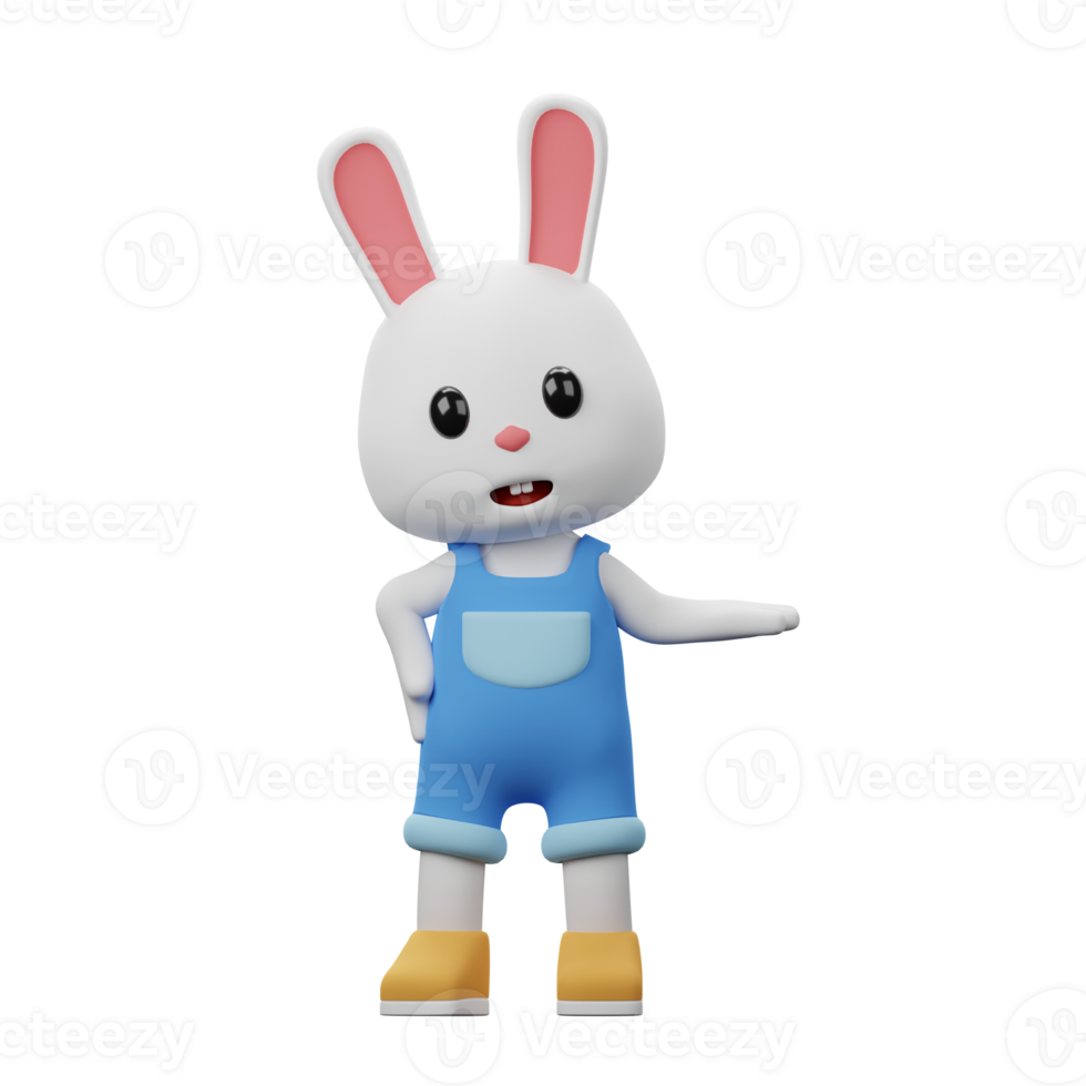 3D Character Rabbit png