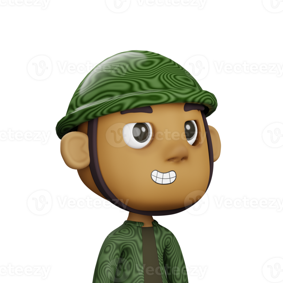 3D Army Avatar png