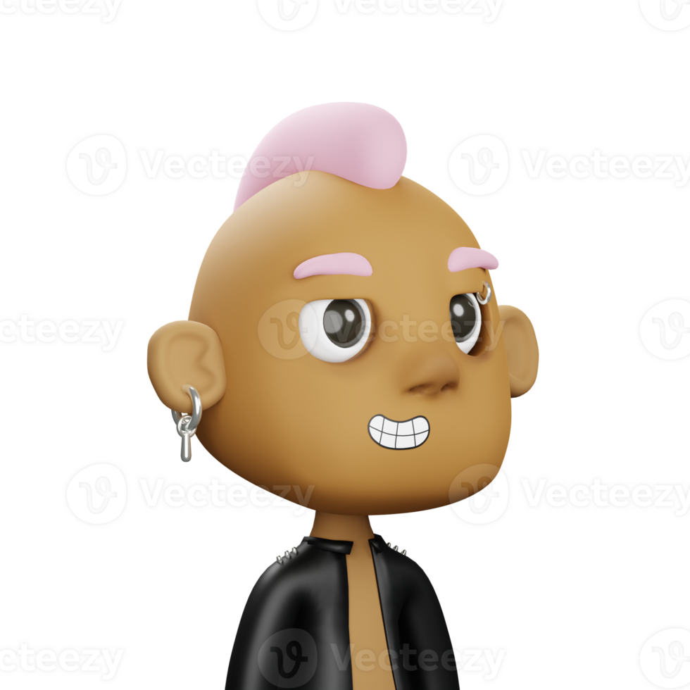 3D Punk Avatar png