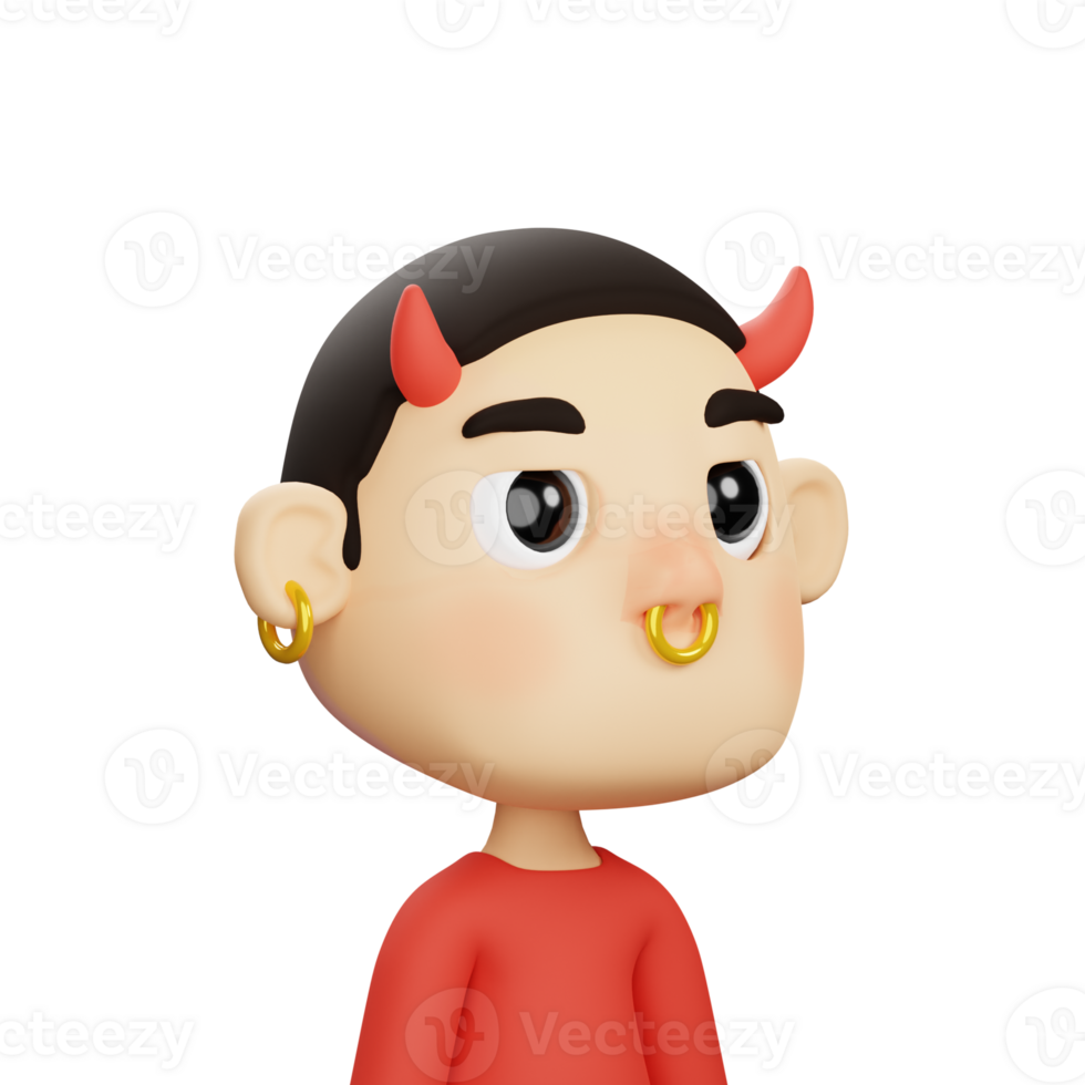 3D Devil Avatar png