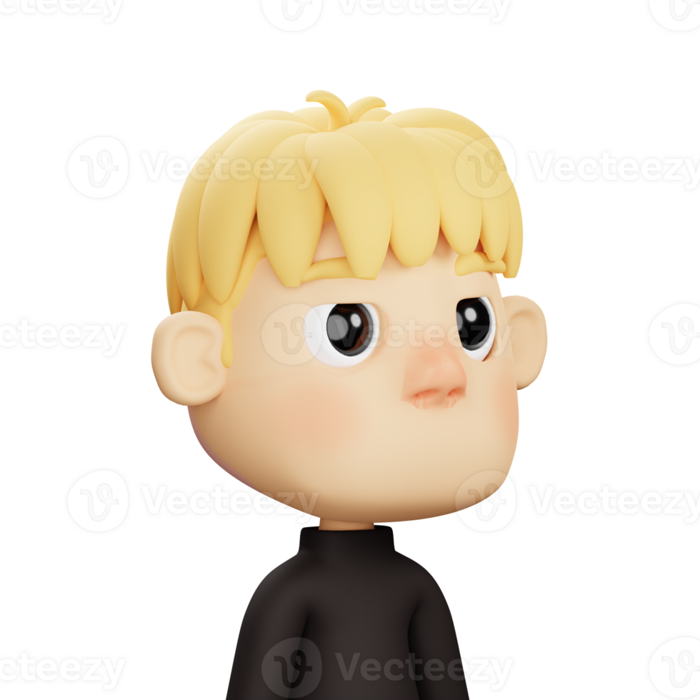3D Good Boy Avatar png