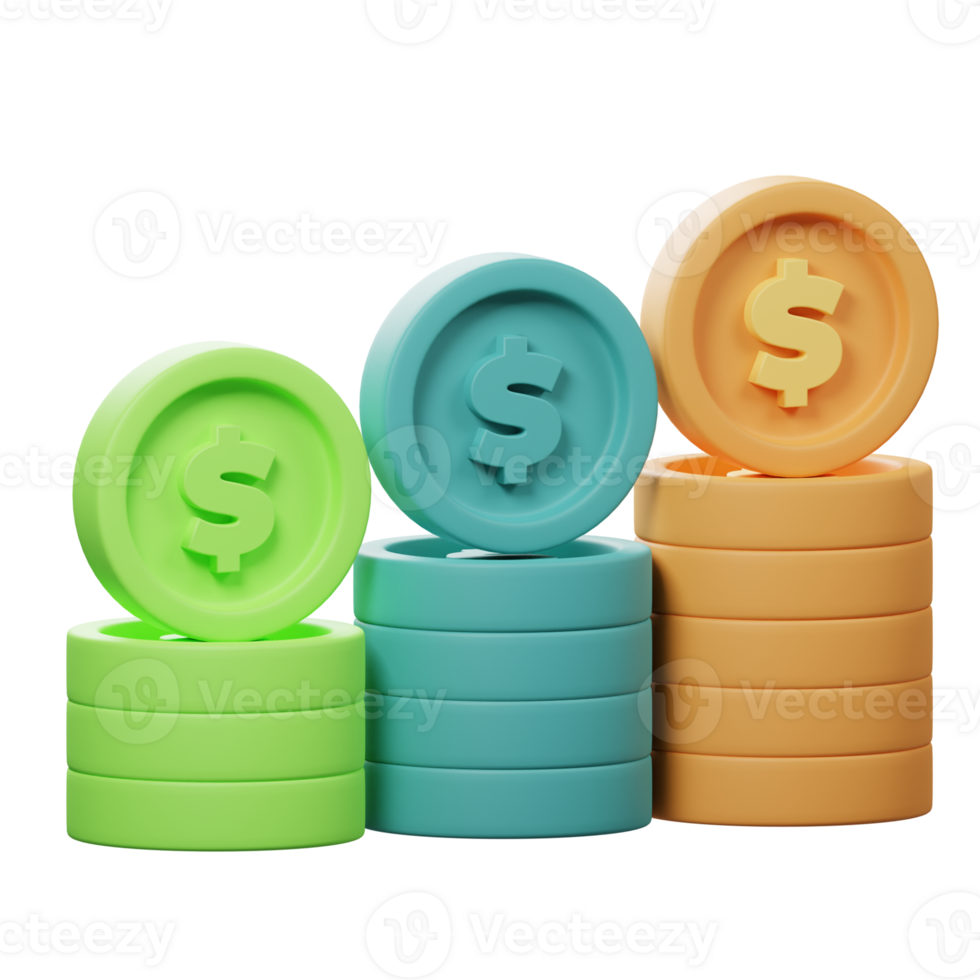 3D Investment Icon png