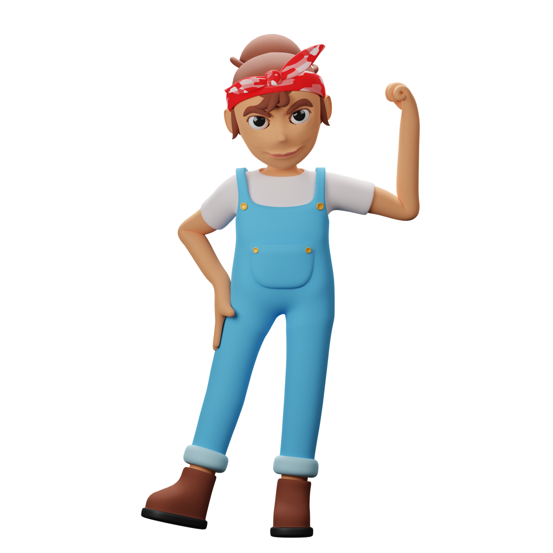 3D Strong Women Character 23405157 PNG