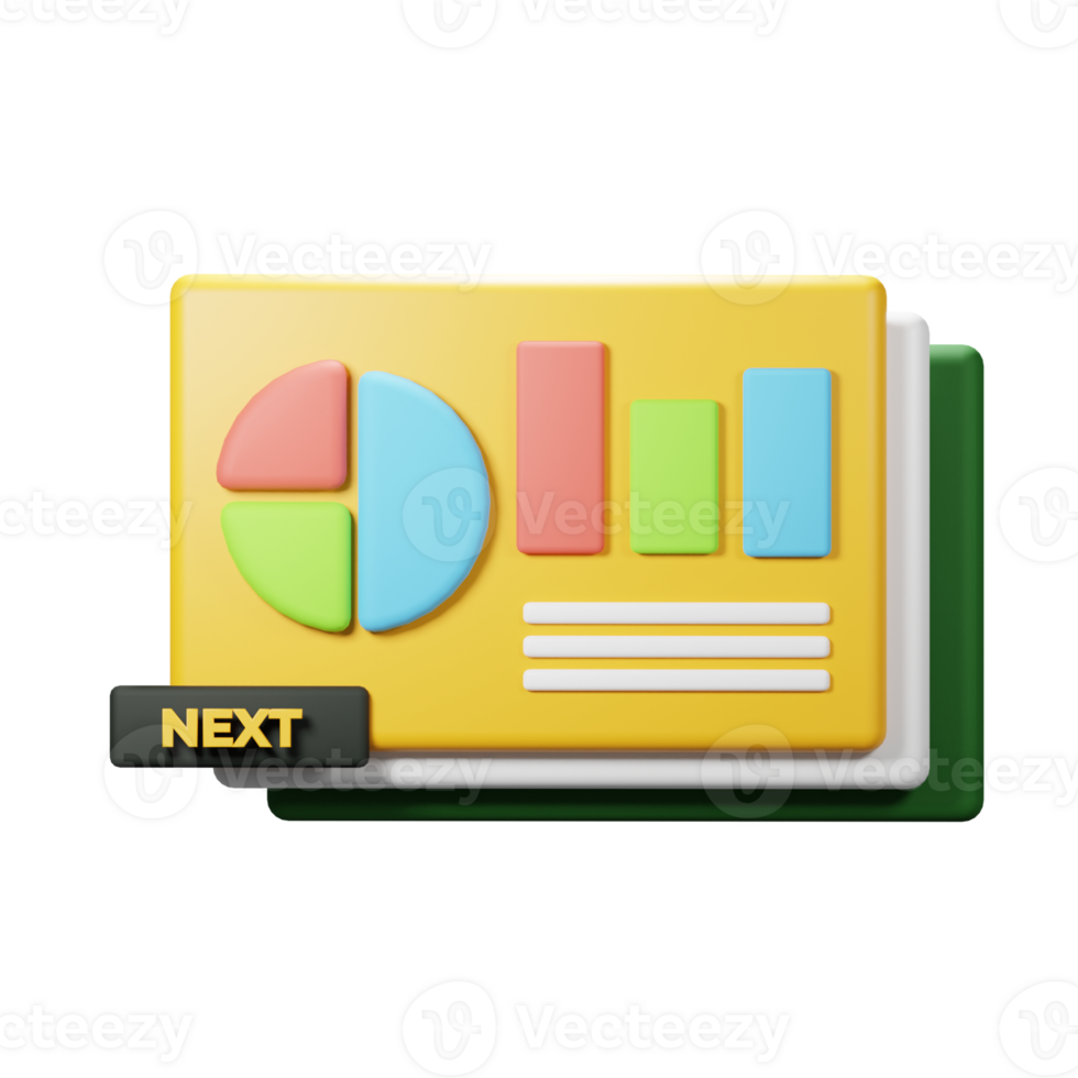 3D icon chart Presentation png