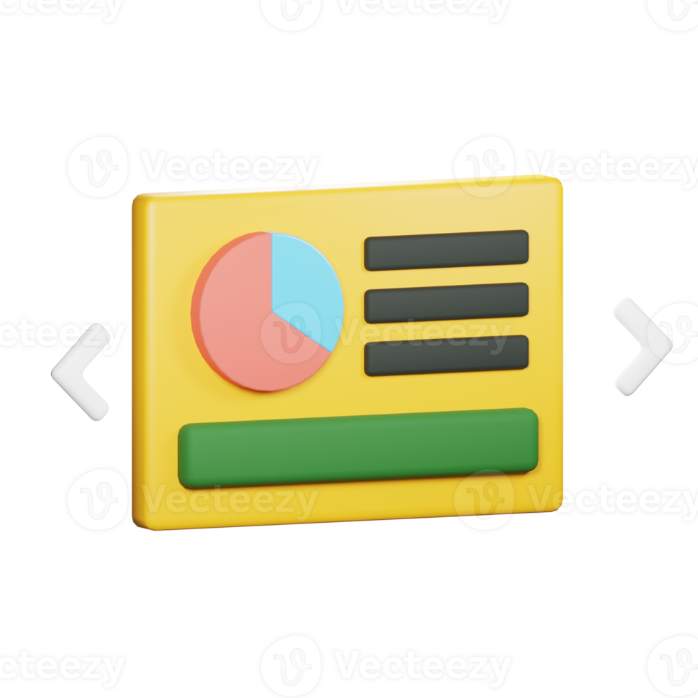 3D icon Slide Presentation png