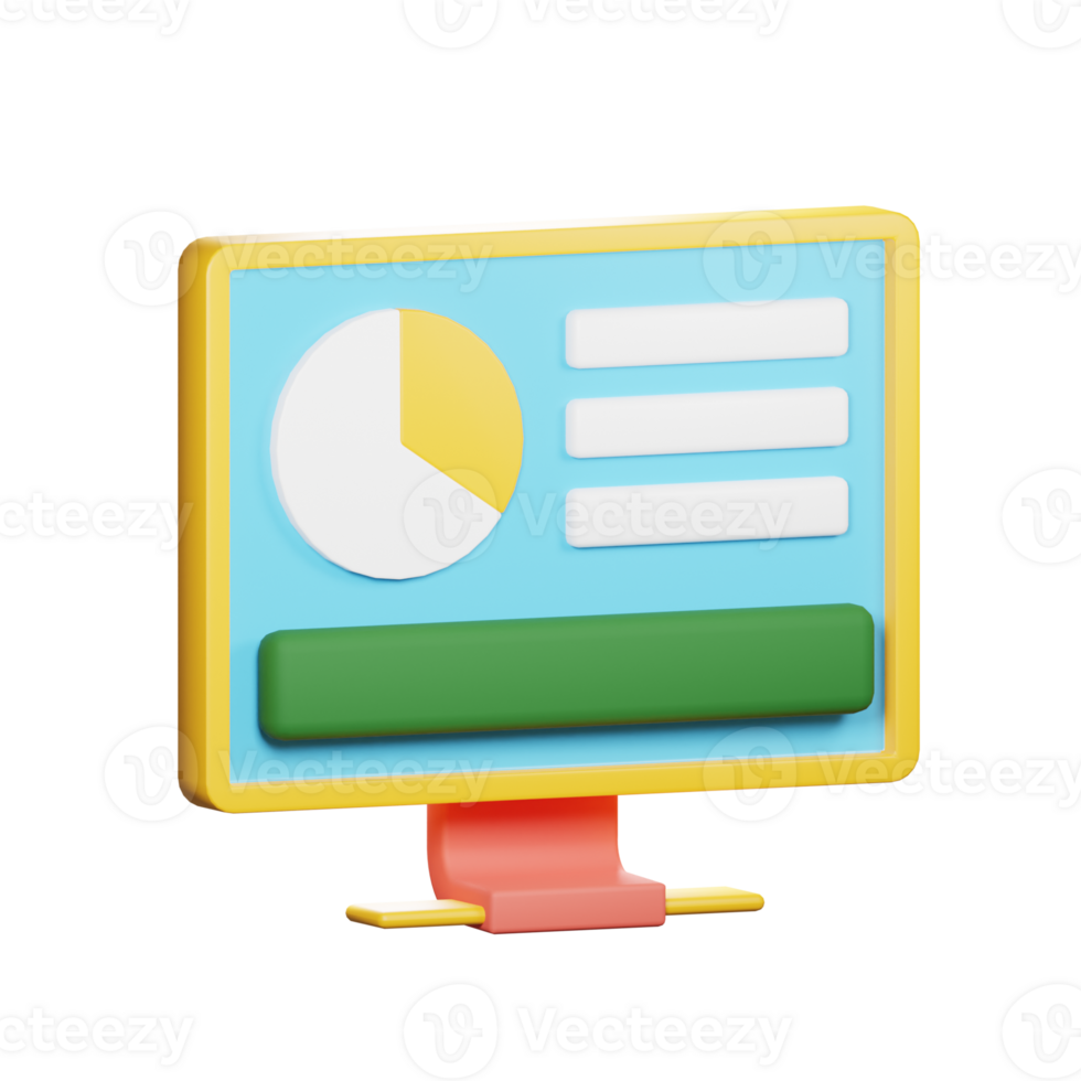 3D icon screen Presentation png