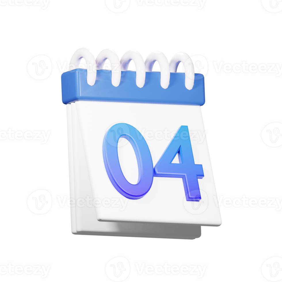 3D 4 Date Icon png