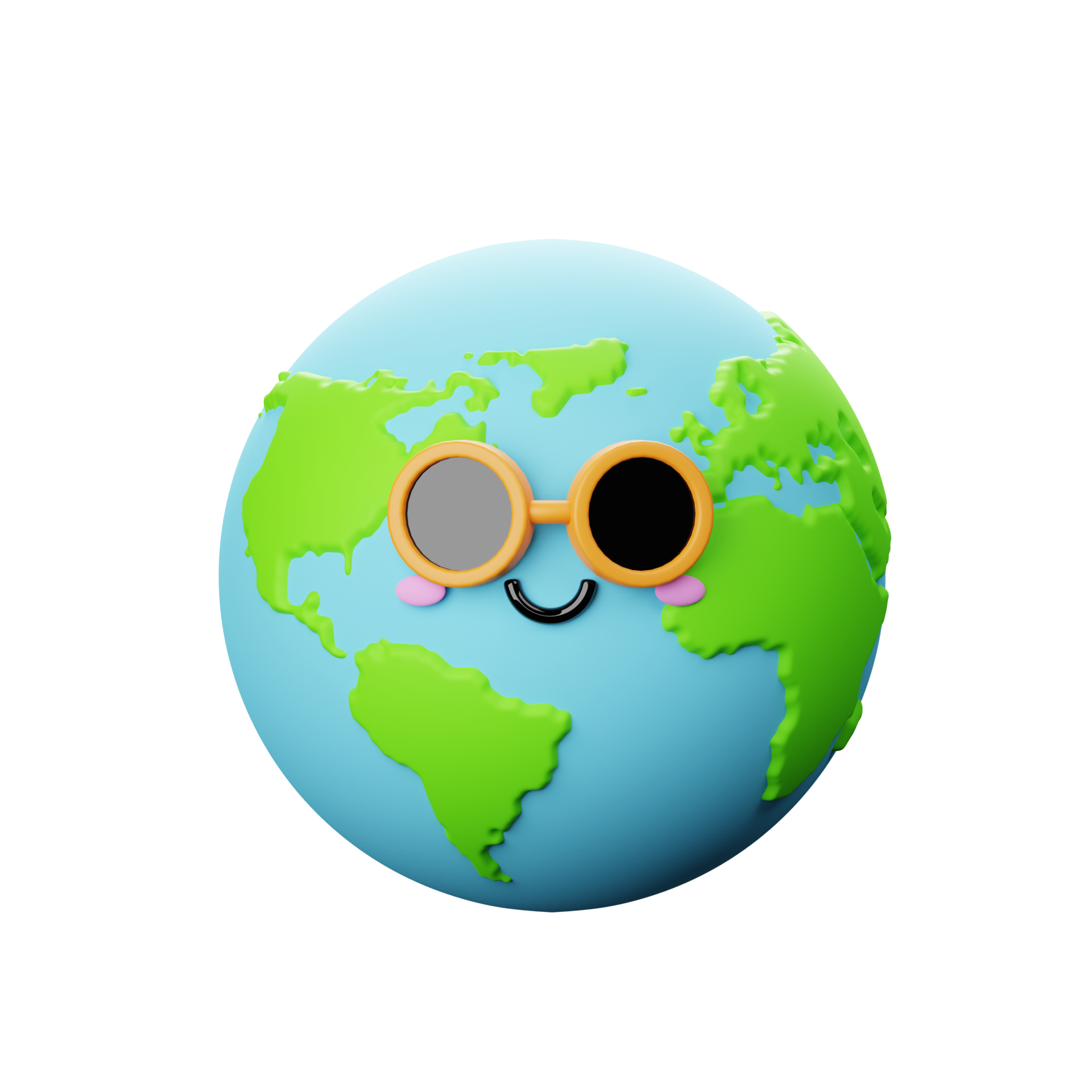3D Cool Earth Character 23405209 PNG
