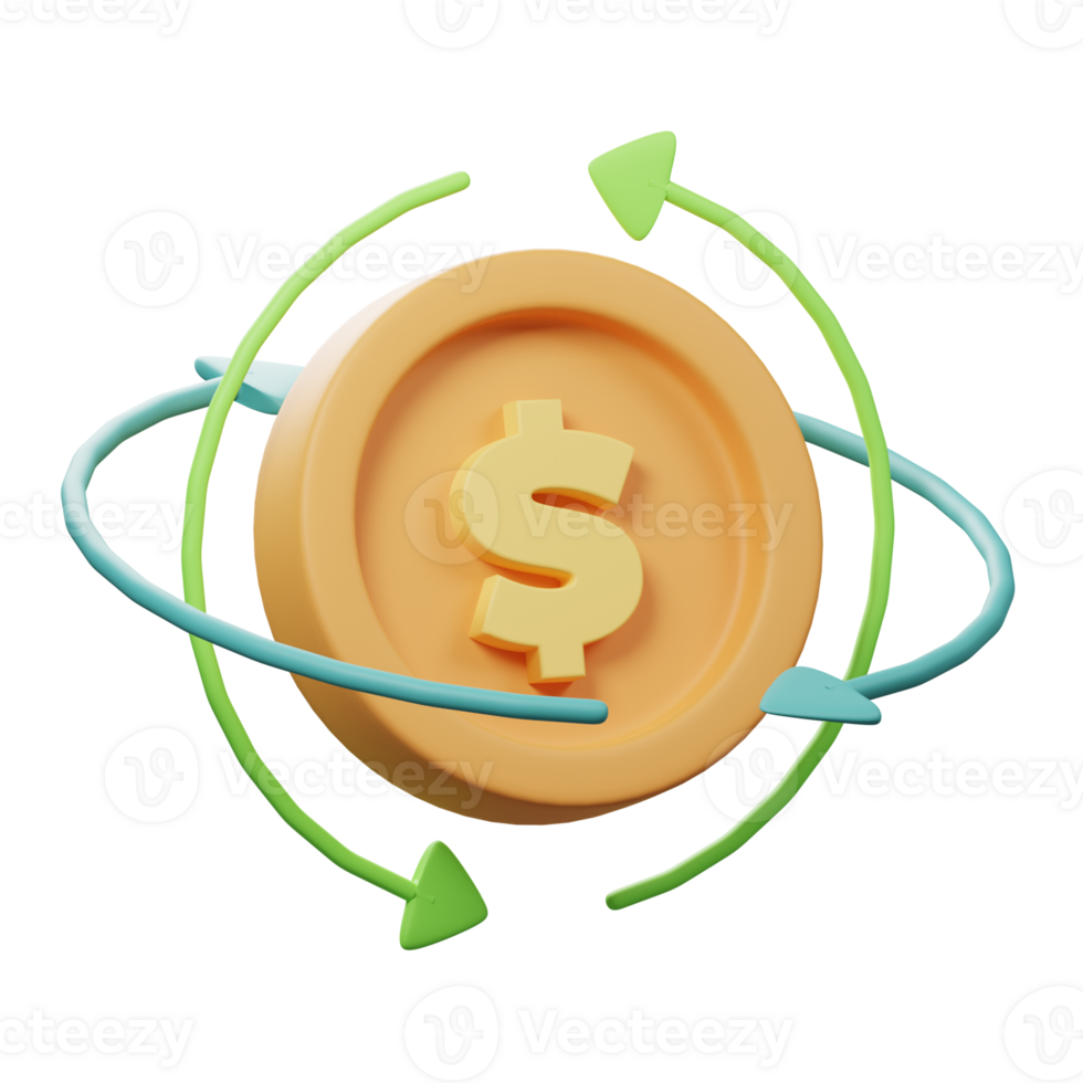 3D Flow Investment Icon png