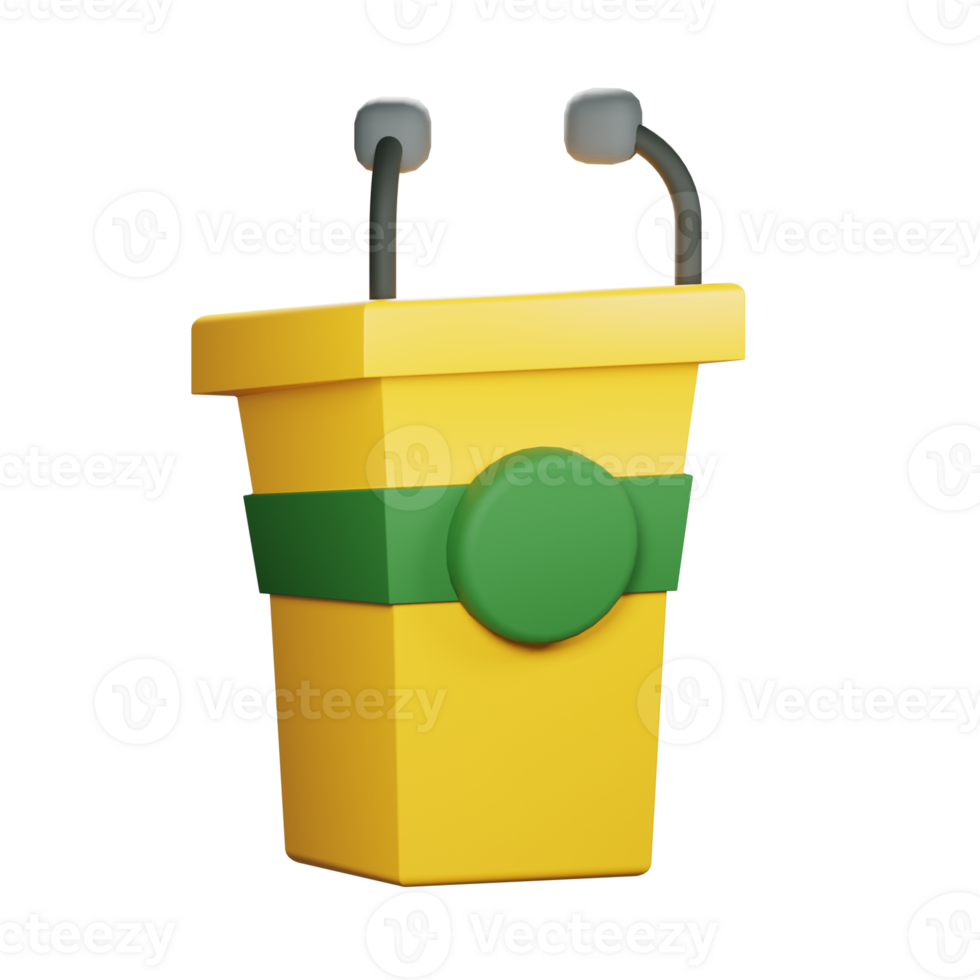 3D icon podium Presentation png