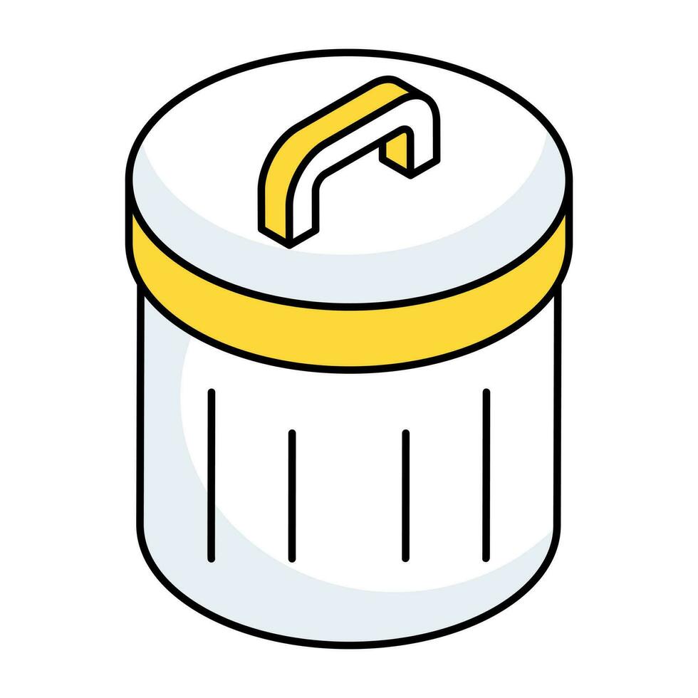 Vector design of recycle bin