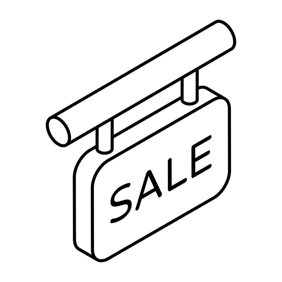 Premium download icon of sale board vector