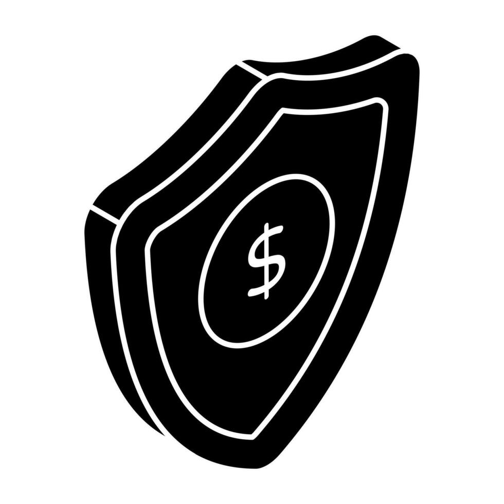 un prima descargar icono de financiero seguridad web vector