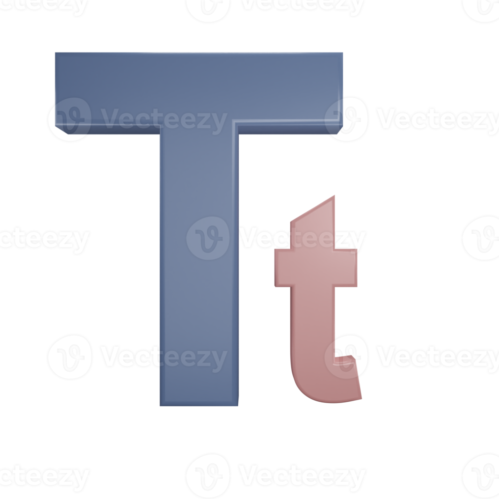 Teks 3d rendering editable png