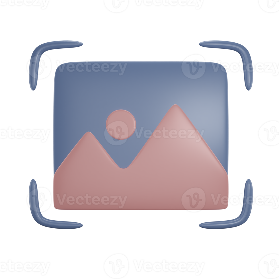 Images Seletion and crop 3d rendering png