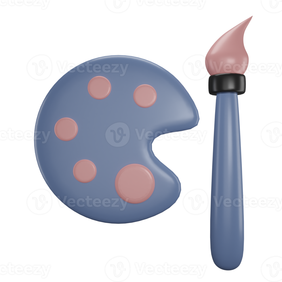 A Coloring object 3d rendering png