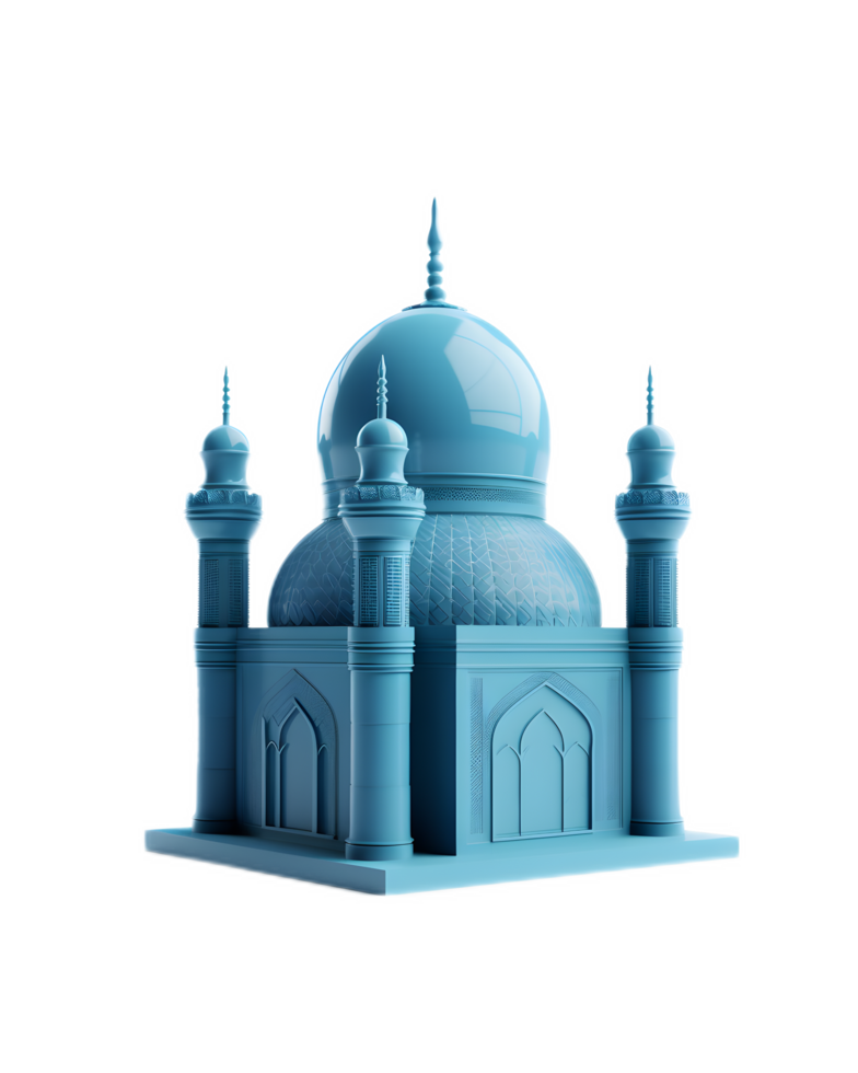 Blue Mosque 3D Illustration. png