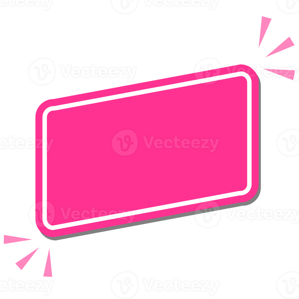 Pink Blank Banner png