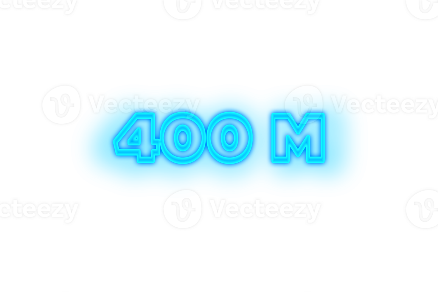 400 million subscribers celebration greeting Number with glow design png