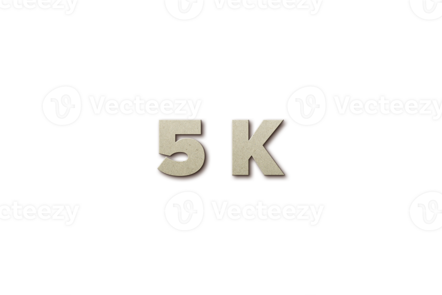 5 k subscribers celebration greeting Number with card board 2 design png