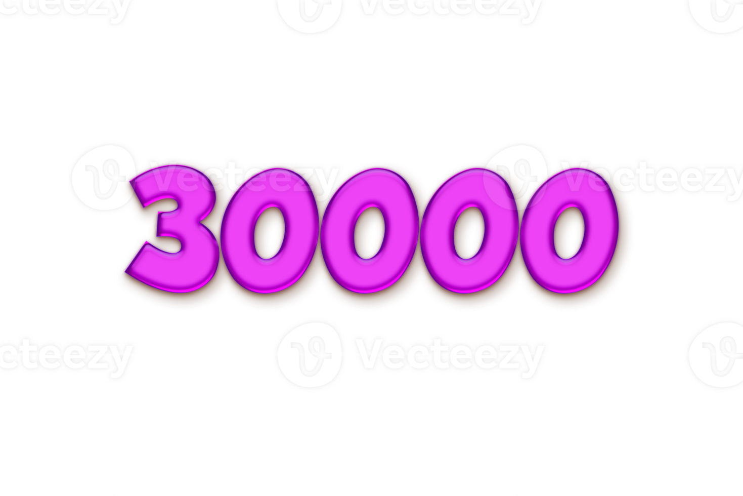 30000  subscribers celebration greeting Number with gold design png