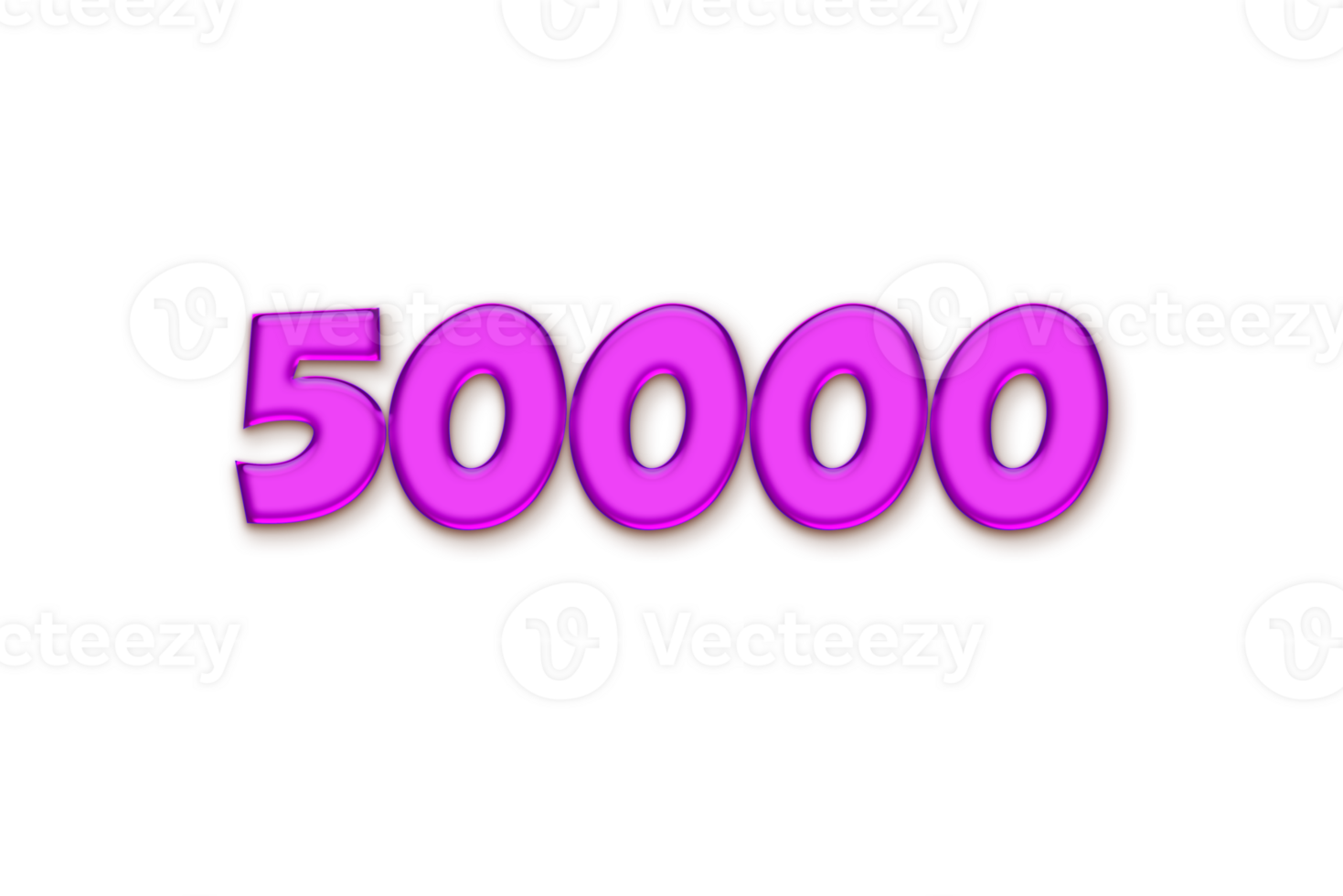 50000 subscribers celebration greeting Number with liquid design png