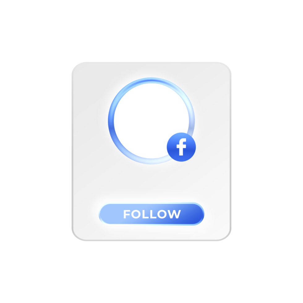 Social Media Follow Lower Third Shape Design png