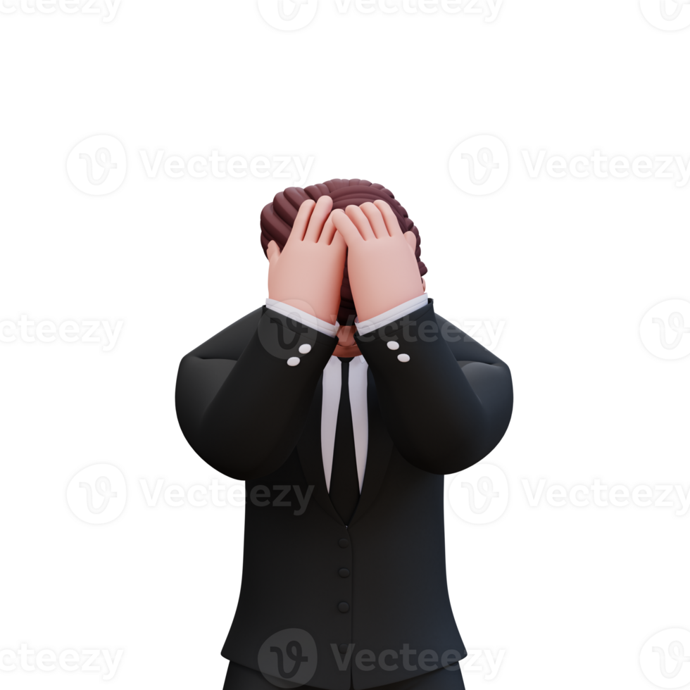 3D Character Businessman png