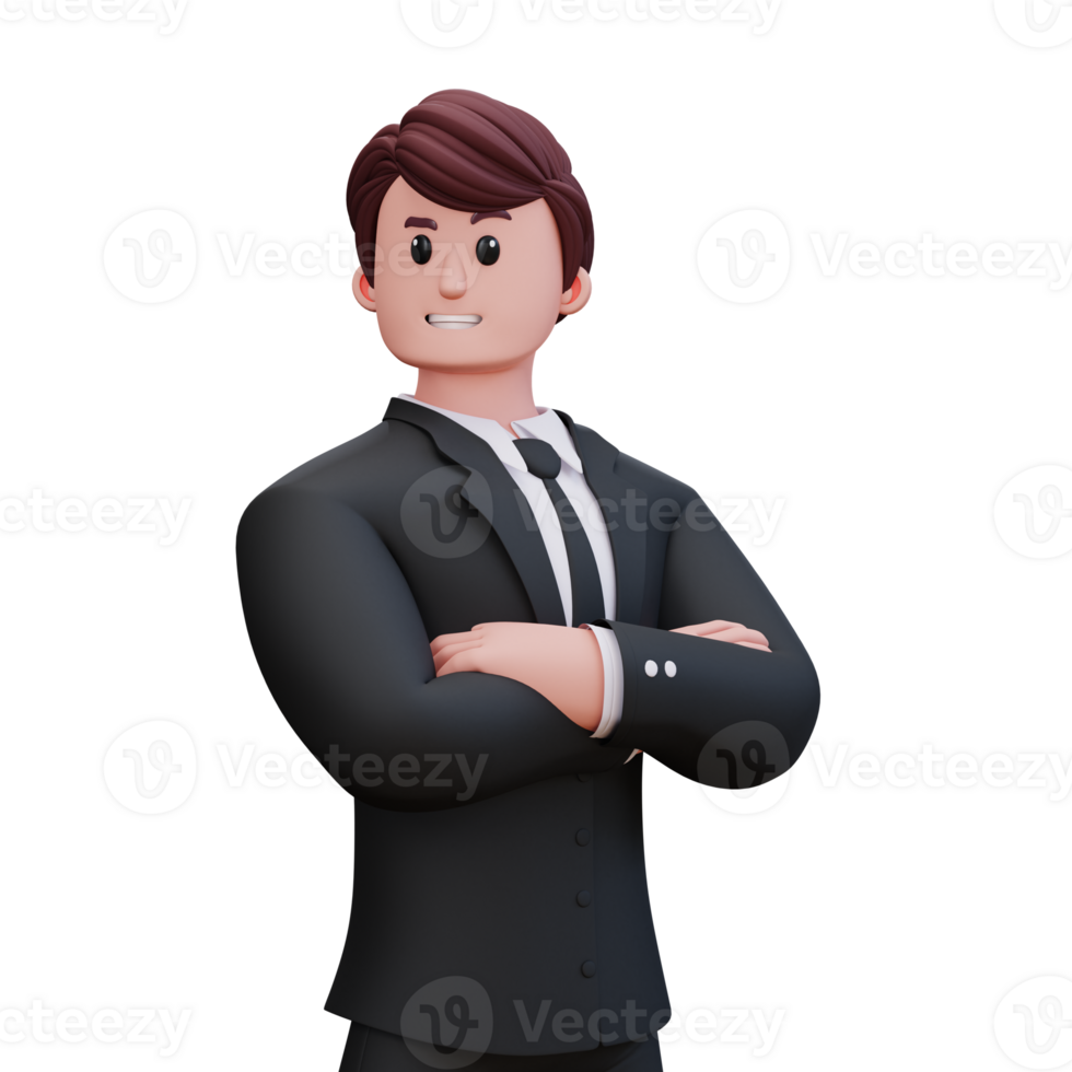 3D Character Businessman png