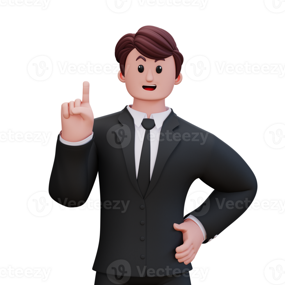 3D Character Businessman png