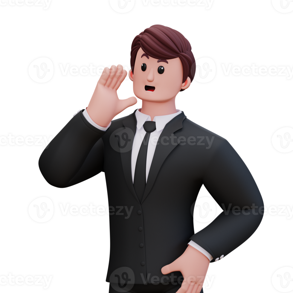 3D Character Businessman png