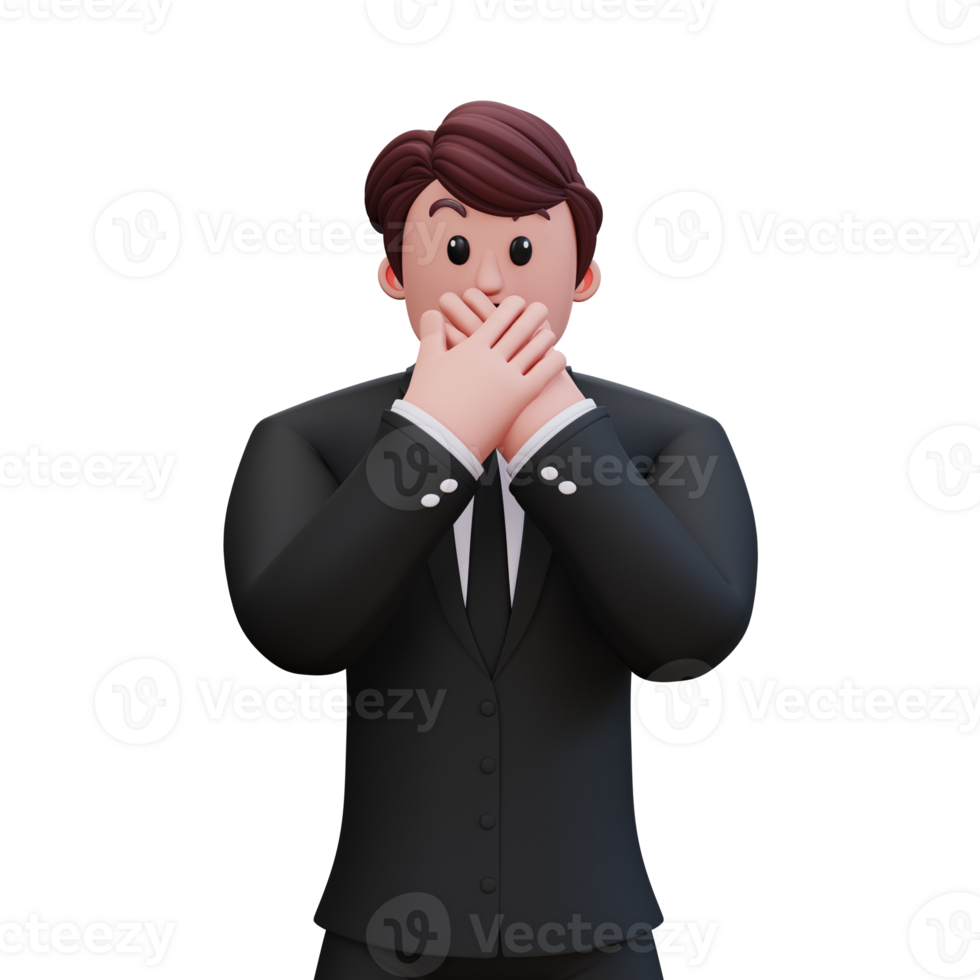 3D Character Businessman png