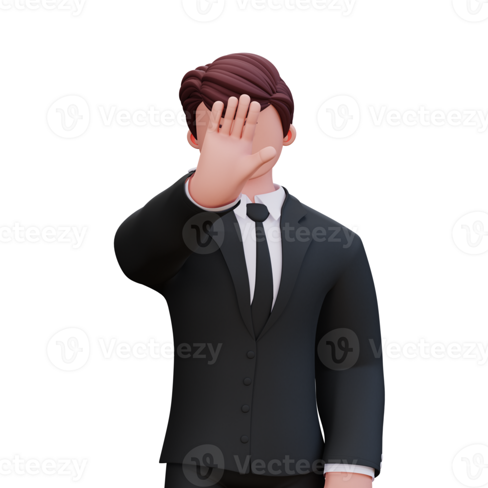 3D Character Businessman png