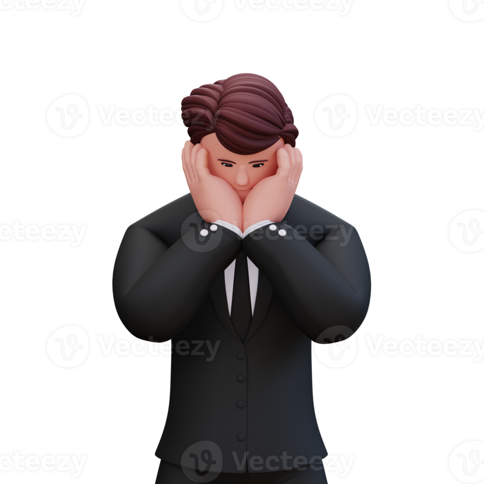 3D Character Businessman png