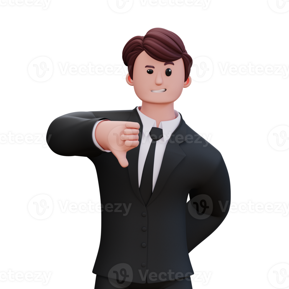 3D Character Businessman png