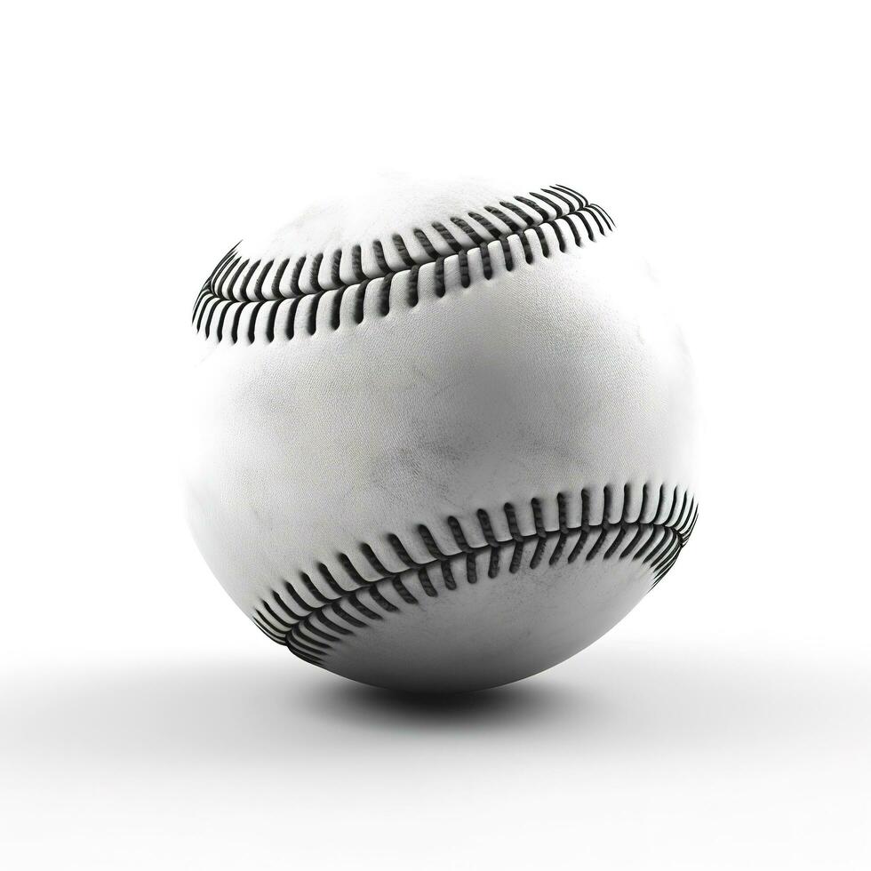 baseball isolated on white background, generate ai photo